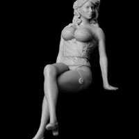 1/32 Risen Figure Model Kits Scene Pin up Set2 Unassembly Unpainted