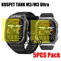 5PCS For KOSPET TANK M3 / m3 ultra Smart watch Screen Protector Cover HD TPU Film
