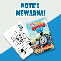 Buku Mewarnai Thomas - Buku Kecil Mewarnai Go Go Thomas