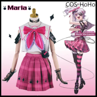COS-HoHo Vtuber Nijisanji Maria Marionette Inkya Impulse Game Suit Lovely JK Uniform Cosplay Costume Halloween Party Outfit