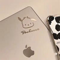 Hello Kitty Metallic Color Sticker Kuromi Cinnamoroll Stickers Diy Kids Notebook Luggage Refrigerator Decals Phone Car Sticker