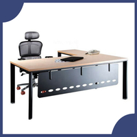 【必購網OA辦公傢俱】 HF-160S+HF-90S 水波紋 主管桌 辦公桌