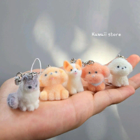 Gantungan HP / Kunci Phone Strap Lanyard Pendant Kucing Doggy Keychain Lucu Bulu Halus Bag Charm