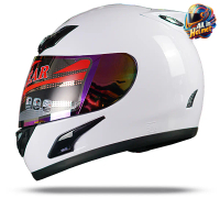 HELM FULL FACE JPN TANDUK ORIGINAL VISOR IRIDIUM RAINBOW / KACA IRIDIUM PELANGI PREMIUM Untuk Pria d