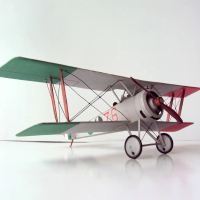 Itali HANRIOT HD1 dan HD2 Model Kertas Pejuang Biplane Koleksi Penggemar Tentera Kraftangan DIY