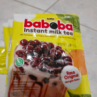 Baboba - Instant Milk Tea isi 10 Sachet [ Tanpa Boba ]