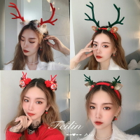 圣誕節頭飾發箍仙女森系超仙鹿角麋鹿成人頭箍圣誕發飾發卡裝飾品