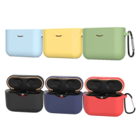 Silicone Earphone Cover Case For Sony WF-1000XM3 Protector Shell Soft TPU Cases With Hook For Sony WF 1000 XM3 Headphone Cover