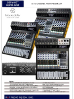 BLACK SPIDER 8/12 CHANNEL POWERED MIXER 350W X 2 8Ohm