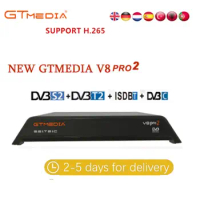 Gtmedia V8 pro2 receptor H.265 Full HD DVB-S2 DVB-T2 DVB-C isdbt Satellite Receiver Built-in WiFi better than freesat v8 golden