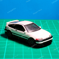 hotwheels honda crx custom warna putih initial D