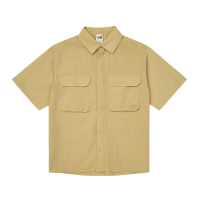 【The North Face】北臉 短袖上衣 男 襯衫 防潑水 M M66 SEERSUCKER SHIRT 卡其 NF0A8C0WLK5