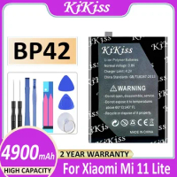 KiKiss Battery BP42 4900mAh For Xiaomi Mi 11 Lite Mi11 Lite 11Lite Bateria