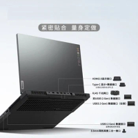 Waterproof Dustproof Laptop Black Silicone plug port cover For 2022 Lenovo Legion 5 15 Gen 5 6 2020 2021 Legion 7 16 Slim 3 15