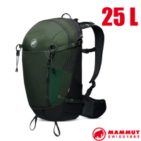 MAMMUT 長毛象 Lithium 25 男輕量登山健行攀登背包25L(U-frame框架.附防雨罩)_綠樹林/黑