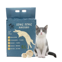 【爽爽貓砂】1.5mm極細條天然豆腐貓砂6L-8包組