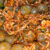 Cilok isi ayam suwir pedas Cilok mercon Camilan