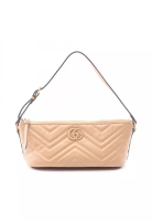 Gucci Pre-Loved Gucci GG Marmont Handbag leather beige
