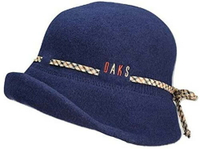 DAKS【日本代購】羊毛女士帽 秋冬款 日本製 藏青色 - D8115