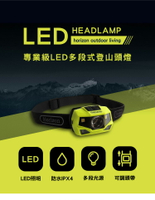【【蘋果戶外】】Horizon 專業級LED多段式登山頭燈【230流明】五段式 綠色輔助光 IPX4防水 AAA電池
