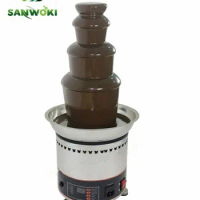 Electric 4 Tires Chocolate Fountain Machine Digital chocolate fondue Machine in Party 220V/ 110V electric pot for chocolate