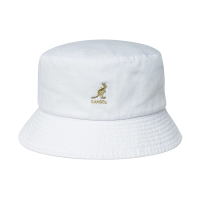 【KANGOL】WASHED BUCKET 漁夫帽(白色)