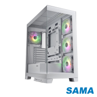 SAMA 先馬 大境界 ATX 電腦機殼(白色)