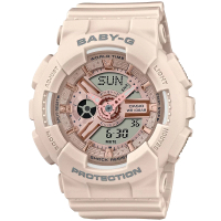 【CASIO 卡西歐】BABY-G 街頭潮流雙顯錶(BA-110XCP-4A)