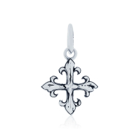 AKE AKE The Unbroken pendant จี้สร้อยคอเงินแท้925 แกะมือขัดเงาลงดำ \Unbroken Cross\""