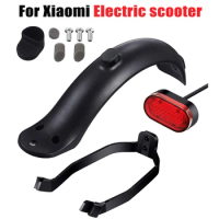 Scooter Mudguard for Xiaomi Mijia M365 M187 Pro Electric Scooter Tire Splash Fender with Rear Taillight Back Guard
