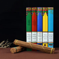 5 Kinds of Nepal Temple Pure Land Tibetan Incense Handmade Thread Incense Home Indoor Health Aromatherapy Meditation Soothing
