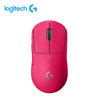 羅技 logitech G PRO X SUPERLIGHT 無線輕量化電競滑鼠 (黑色/桃紅)