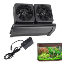 Aquarium Chiller Fan Fish Tank Chiller Equipment Adjustable Speed Quiet Cooling Fan Temperature Control fish tank accessories