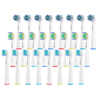 24pcs Replacement Toothbrush Heads Compatible with Oral B Braun Professional Electric Toothbrush Heads