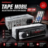 TAFFWARE Tape Mobil Bluetooth MP3 FM Radio ISO 1 DIN JSD-520 - Head Unit Single Din USB MicroSD Remo