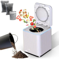 Composter with Two Working Mode - 3.5L Auto Countertop Kitchen Compost Bin Including Replaceable Carbon Filter for