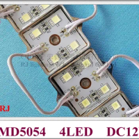 super bright LED light module SMD 5054 LED module DC12V 4 led 35mm*35mm RJ-LM-5054-4 Iron crust epoxy resin waterproof