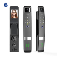 YYHC Smart Lock H-03 Tuya Smart WiFi Digital Door Lock Code Card Smartphone Unlock Fingerprint Face Scene Smart Door Lock