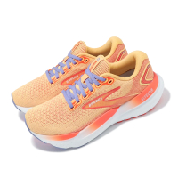 【BROOKS】慢跑鞋 Glycerin 21 女鞋 橘 紫 回彈 透氣 甘油系列 路跑 運動鞋(1204081B894)