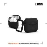 【UAG】AirPods 3 耐衝擊防塵矽膠保護殼-黑(UAG)
