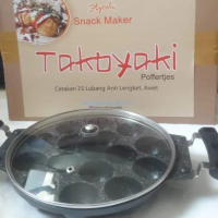 Cetakan Takoyaki Marble Bukan KW 15 Lubang Loyang Snack Maker Keramik
