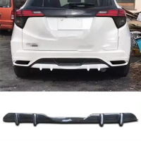 Rear Bumper Diffuser Spoiler Lip Trunk Wing Body Kit Carbon Fiber Spoiler Bumper Lips Suitable For Honda Bean VEZEL/HRV Body Kit