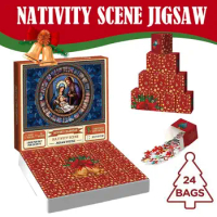 Countdown Calendar To Christmas Advent Puzzle For Kids Nativity Scene Jigsaw Puzzle Christmas Advent Calendar Countdown Puzzles