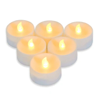 6Pcs Flameless Candles Battery Operated LED Tea Lights Fake Candles Led Candles With 6-Key Timer Remote Control