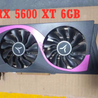 RX 5600 XT 6G D6 Graphics Card for YESTON AMD Radeon RX5600XT 6GB GPU Cards 192bit used