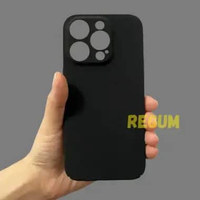 Soft Case Iphone 13 Pro, 13 Pro Max Silikon Slim Matte Silikon Sandstone 13 PRO Hitam