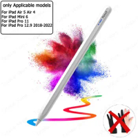 Stylus Pen for iPad Pro 11 12 9 2018-2022 Mini 6 Air 5 4 Magnetic Wireless Charging Palm Rejection for Lapiz Apple Pencil 2 1