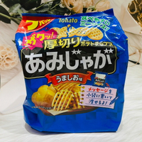 日本 Tohato 東鳩 5袋入 鹽味 網狀 厚切 洋芋片 85g｜全店$199免運