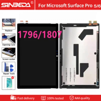 Original For Microsoft Surface Pro 5 1796 Pro 6 1807 LCD Display Touch Screen Digitizer LCD Display Replacement With Board