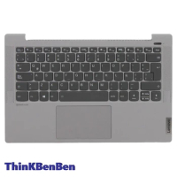 LAS Latin Spanish Silver Keyboard Upper Case Palmrest Shell Cover For Ideapad 5 14 14IIL05 14ARE05 14ALC05 14ITL05 5CB0Y88637